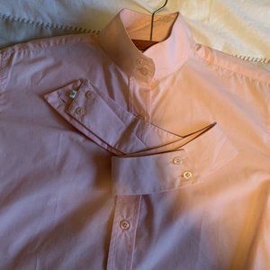 Pink Short Sleeve Show Shirt with Collar Sz 30